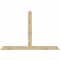 Ekena Millwork Portland Rough Sawn Timber Gable Bracket, Douglas Fir, 96"W x 64"H x 6"D x 6"F, 16/12 Pitch GBW096X64X0606POR00RDF - alternate 1
